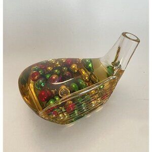 Acrylic Golf Club Head Paperweight Pen Holder Floating Balls In Liquid